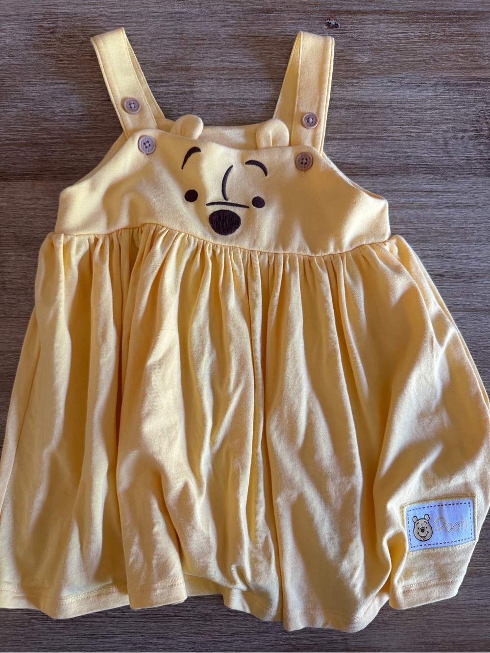 Disney Yellow Winnie the Pooh Play Dress 18-24 Months